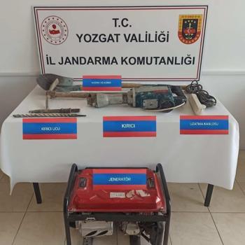 Yozgat'ta kaçak kazı operasyonunda 3 gözaltı