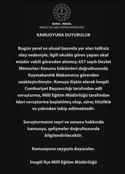 Okul müdürünün, öğrenciyi yakasından tutup yere savurduğu görüntülere inceleme (3)