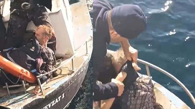 Feribottan atlayan kişi kurtarıldı