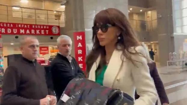 Ela Rümeysa Cebeci adliyeye geldi