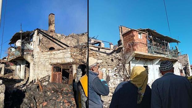 Manisa'da evi yanan kadına ulaşılamıyor