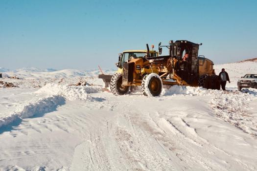 Siirt'te karla mücadele