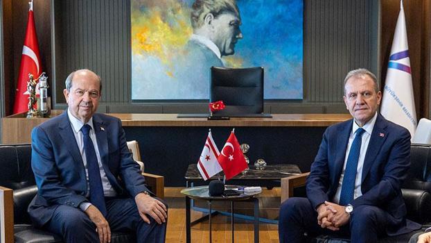KKTC’nin 5’inci Cumhurbaşkanı Tatar’dan MBB Başkanı Seçer’e ziyaret