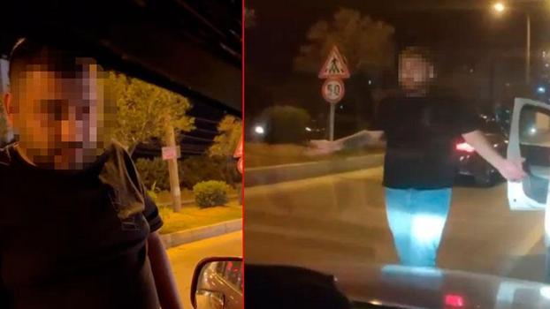 Trafikte tartıştığı kişilere yumruk atıp, tabancayla ateş açan kişinin görüntüleri ortaya çıktı