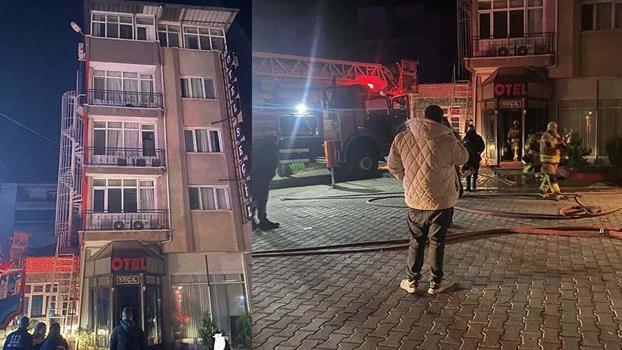 Manisa'da otelde çıkan yangın zarara yol açtı