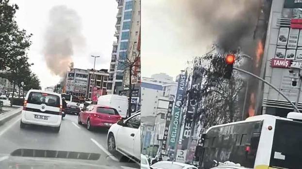 Esenyurt'ta iş yerinde çıkan yangın söndürüldü