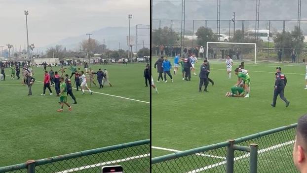 Aydın’da amatör lig maçından sonra futbolcular kavga etti