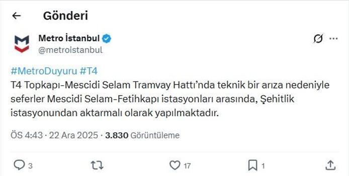 İstanbul - Topkapı'da tramvay raydan çıktı; yolcular tahliye edildi -2 / Fotoğraf eklendi