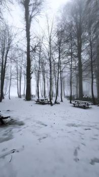 Kartepe’de kar manzarası