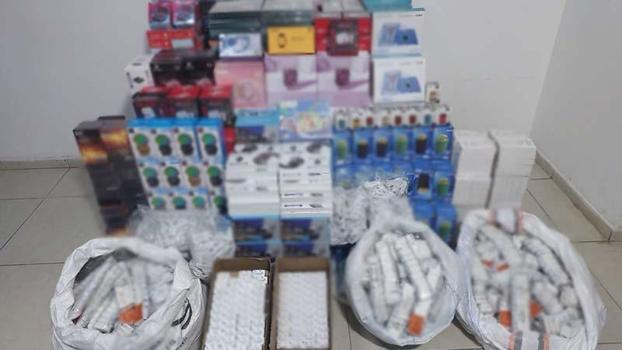 Gaziantep'te 1 milyon 350 bin TL'lik kaçak elektronik eşya ele geçirildi