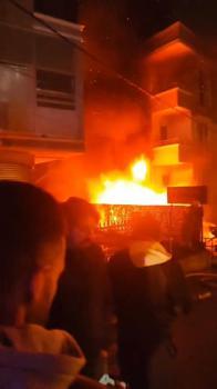 İstanbul - Ümraniye'de iş yerinde yangın -1