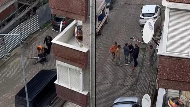 Avcılar’da sopalı ‘gürültü’ kavgası kamerada