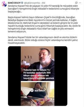 DHA'nın haberi sonrası fil hastası babaya yardım eli