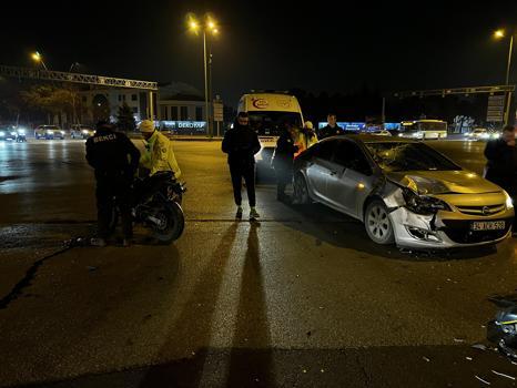 Kayseri’de motosiklet ile otomobil çarpıştı: 1 yaralı