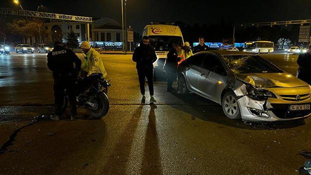 Kayseri’de motosiklet ile otomobil çarpıştı: 1 yaralı