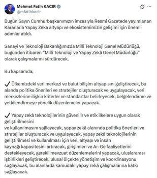 Milli Teknoloji Genel Müdürlüğü’nün ismi değişti