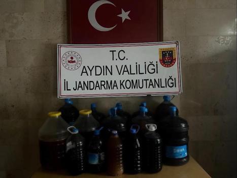 Aydın’da 202 litre sahte içki ele geçirildi