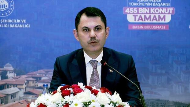 Bakan Kurum: 455 bininci konutumuzun anahtarlarını hak sahibi vatandaşlarımıza vereceğiz