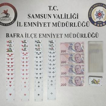 Samsun'da kumar denetimi: 3 kişiye para cezası