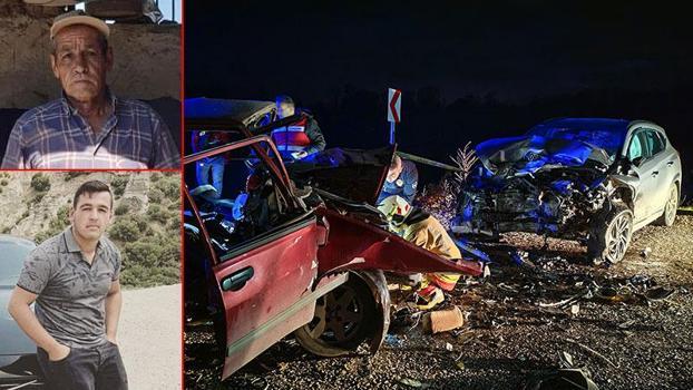 Manisa’da iki otomobil çarpıştı; 3 ölü, 1 yaralı