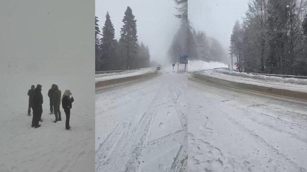 Uludağ'da kar kalınlığı 12 santimetre