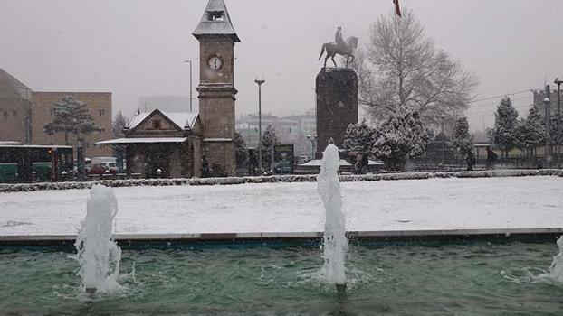 Kayseri'de kar yağışı