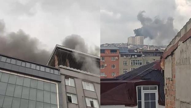 Sultangazi'de tekstil atölyesinde yangın