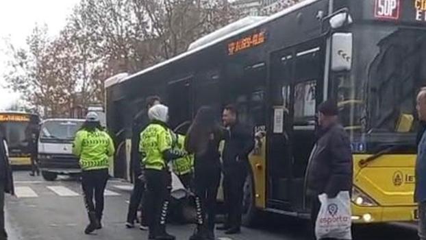 Fatih’te İETT otobüsünün çarptığı yaya ağır yaralandı