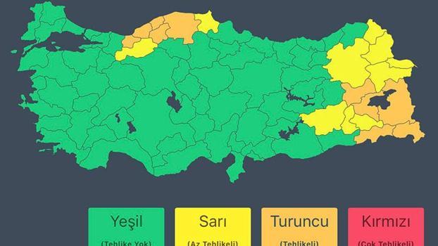 İçişleri Bakanlığı'ndan kuvvetli kar yağışı uyarısı