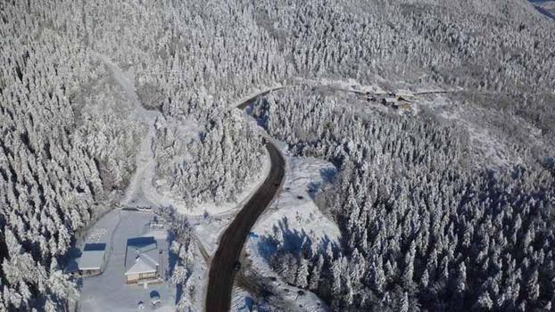 Karabük’te kar etkisini sürdürüyor