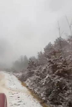 Çanakkale’de mevsimin ilk karı yağdı