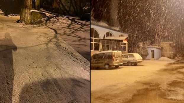 Manisa'da kar yağışı etkili oldu