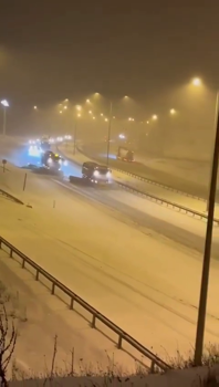 Bolu Dağı geçişinde yoğun kar yağışı (3)