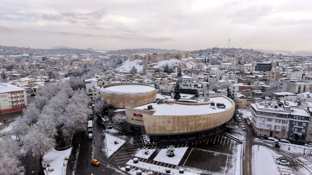 Gaziantep'ten kar manzaraları