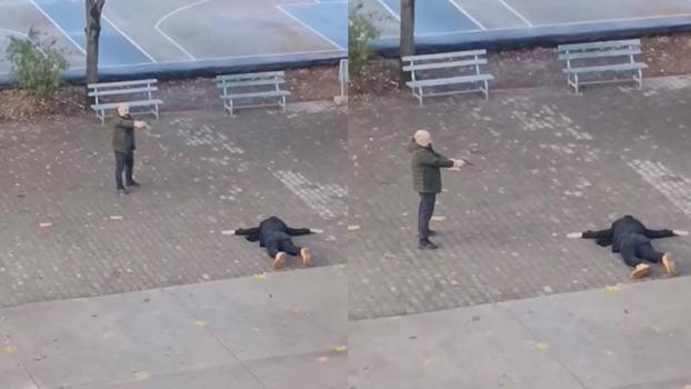 Kızına şantaj yapan kişiyi lise bahçesinde tabancayla rehin aldı