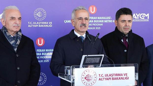 Bakan Uraloğlu: İstanbul'a 5 kilometre uzunluğunda yeni bir hat kazandıracağız