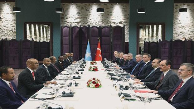 Cumhurbaşkanı Erdoğan, Somali Cumhurbaşkanı Mahmud ile heyetler arası görüşme gerçekleştirdi