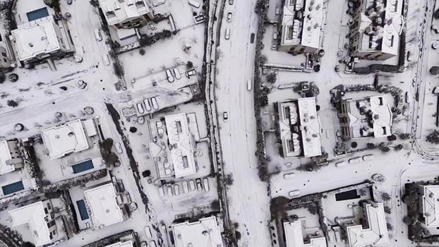 Sarıyer yeni yılın ilk gününde beyaza büründü