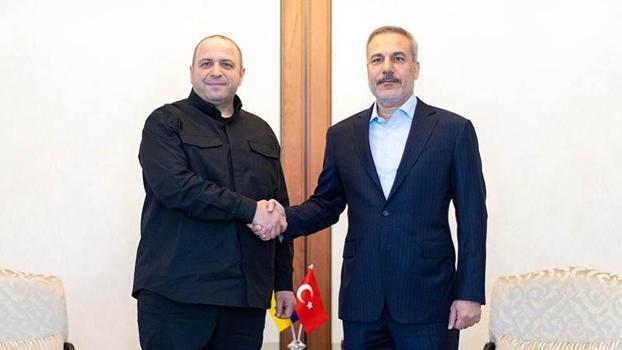 Bakan Fidan, Ukrayna Milli Güvenlik ve Savunma Konseyi Sekreteri Umerov ile görüştü