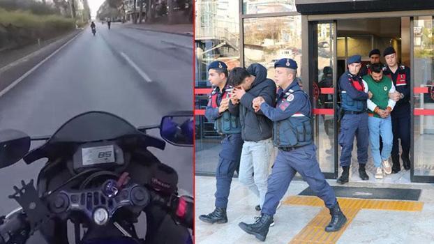Alanya’da polisin üzerine motosiklet süren 2 kişi tutuklandı