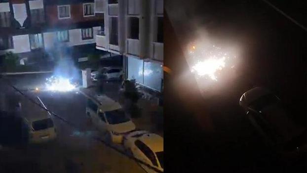 Arnavutköy'de elektrik kabloları patlayarak yandı; mahallede panik yaşandı