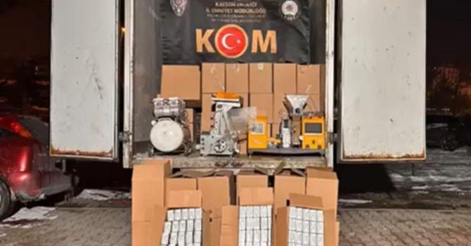 Kayseri’de 270 kilogram kaçak tütün ele geçirildi