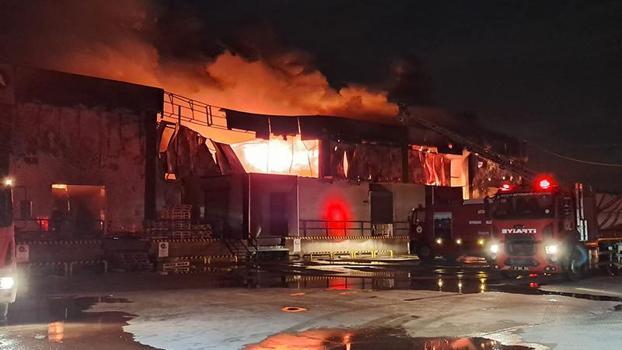 Antalya'da soğuk hava deposunda yangın