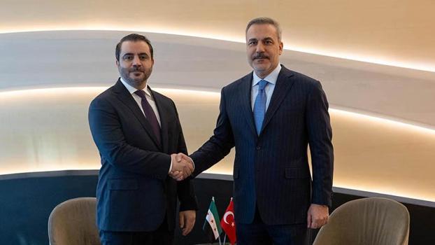 Dışişleri Bakanı Fidan, Suriyeli mevkidaşı Şeybani ile görüştü