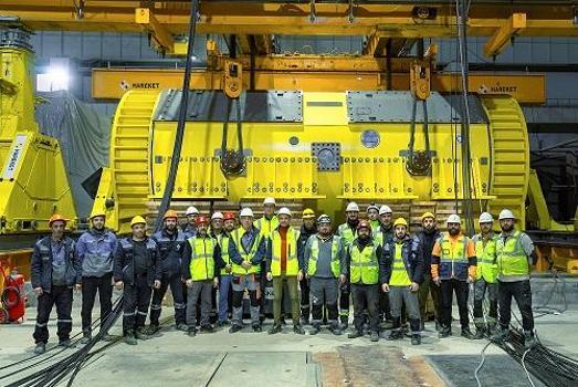Akkuyu NGS'nin 2'nci Güç Ünitesi'nde turbojeneratör statoru kuruldu