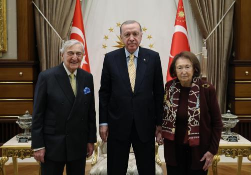 Cumhurbaşkanı Erdoğan, iş insanları Koç ve Arsel'i kabul etti