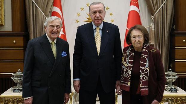 Cumhurbaşkanı Erdoğan, iş insanları Koç ve Arsel'i kabul etti