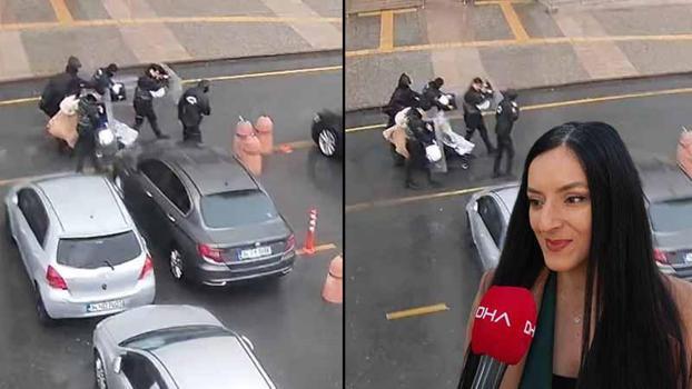 Fırtınada bebeğiyle yürürken polislerin siper olduğu anne: Hayatım boyunca minnet duyacağım