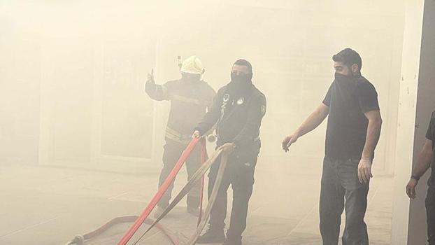 Bodrum'da geri dönüşüm deposunda yangın