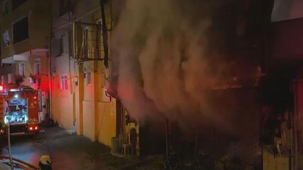 Sarıyer'de iş yerinde yangın